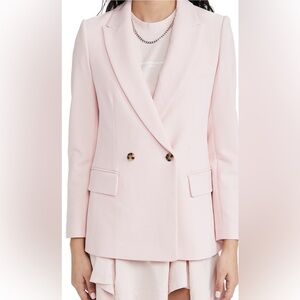 Club Monaco Light Pink Double-Breasted Blazer Size 2 Small